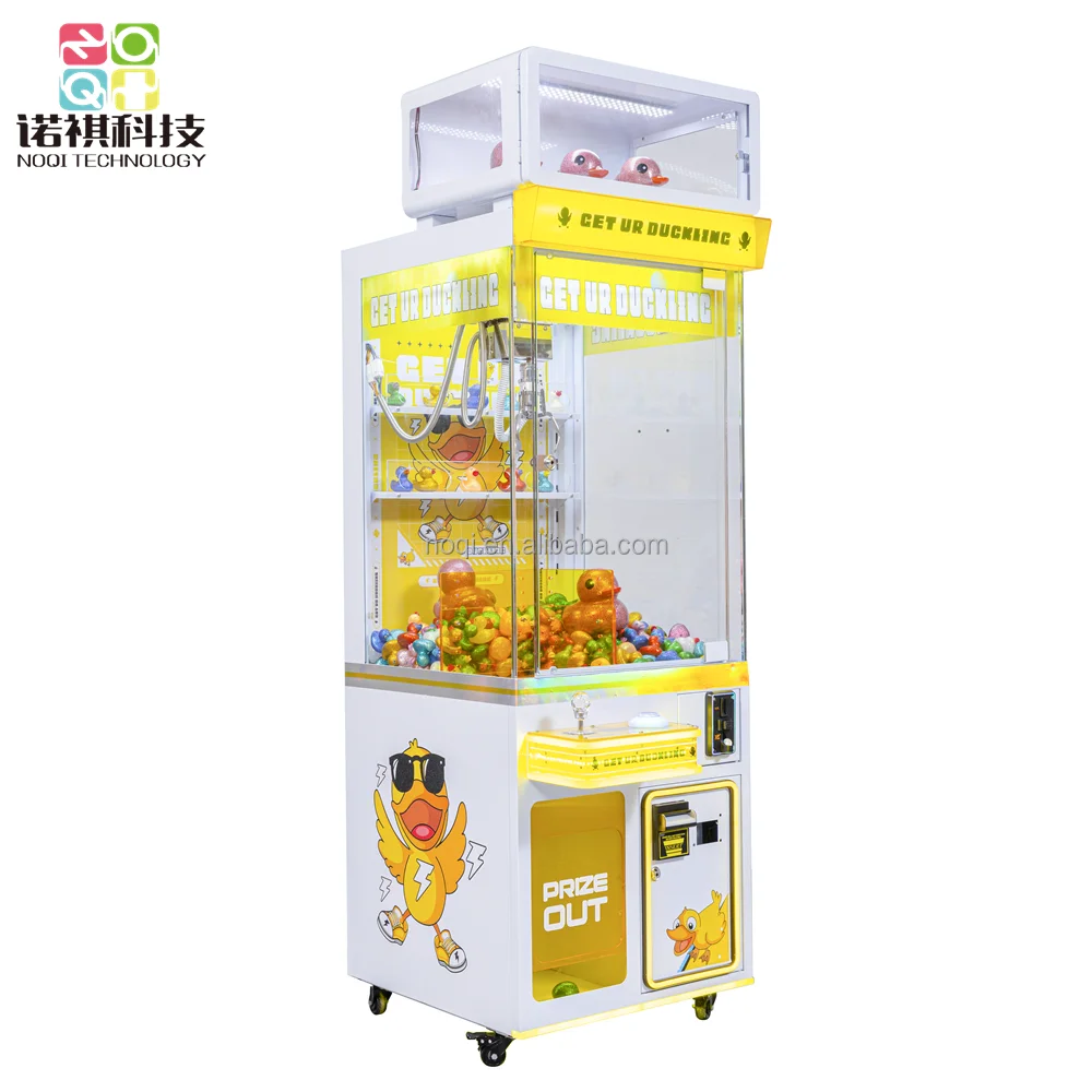 25 Inch Small Claw Machine get ur duck Toy Vending machine, rubber duck stuff push toy claw crane game machine