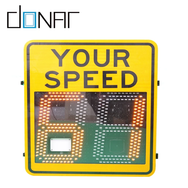 2 digit 10-99 speed range Doppler Radar Based Highway Speed Limit Sign