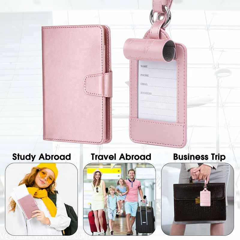PU Passport Holder card Storage Leather Boarding pass Passport Holder Cross-border Travel Document Card Passport Holder