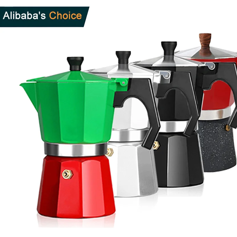 Новый предохранительный клапан Kahve итальянская деревянная ручка 6 чашек Персонализированная Bialetti кофеварка для эспрессо 3 чашки 300 мл Мока кофейник