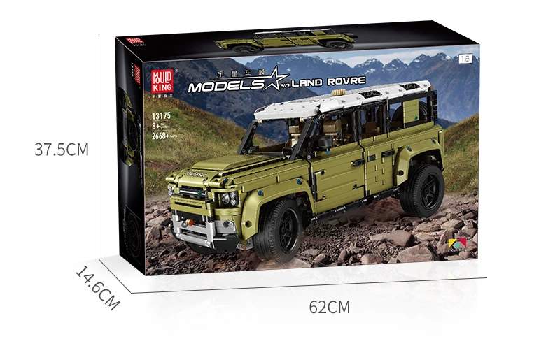 cross-bor Hot Sale Mold King 13175 Way Tiger Static Version Technology Series Building Block Off-road Vehicle Assembly kids Toys