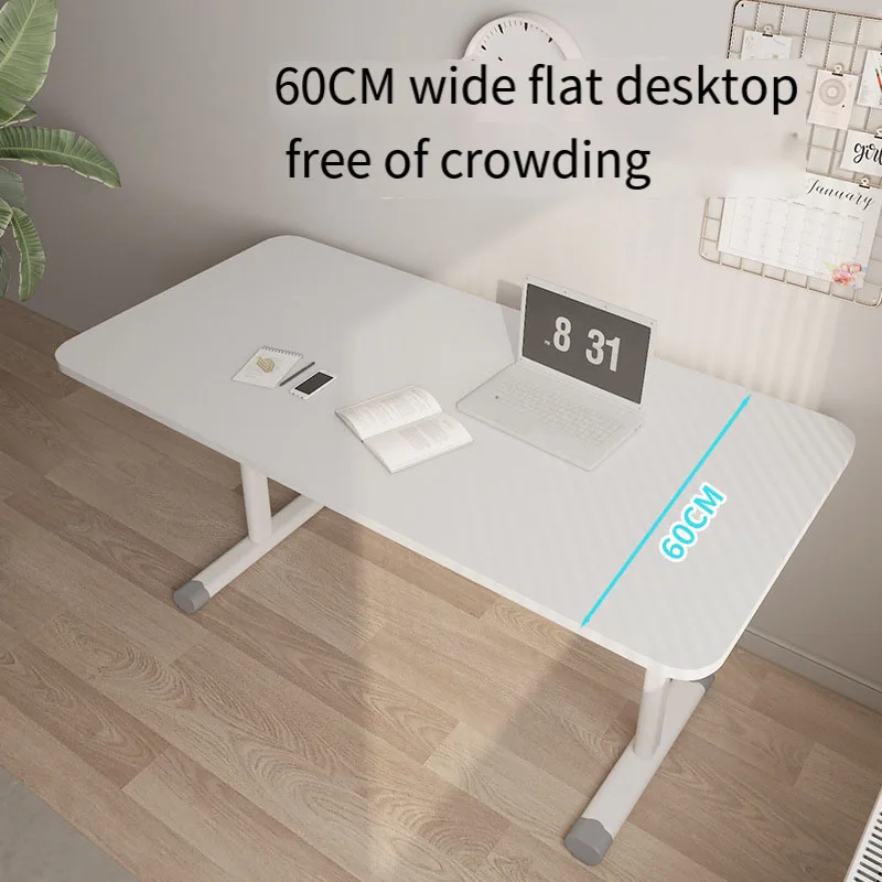 Manual computer desk can be raised and lowered simple home student desk