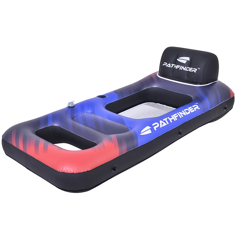 Manufacturer wholesale safety inflatable PVC swimming ring ski ring blue inflatable snow tube inflatable snow sled