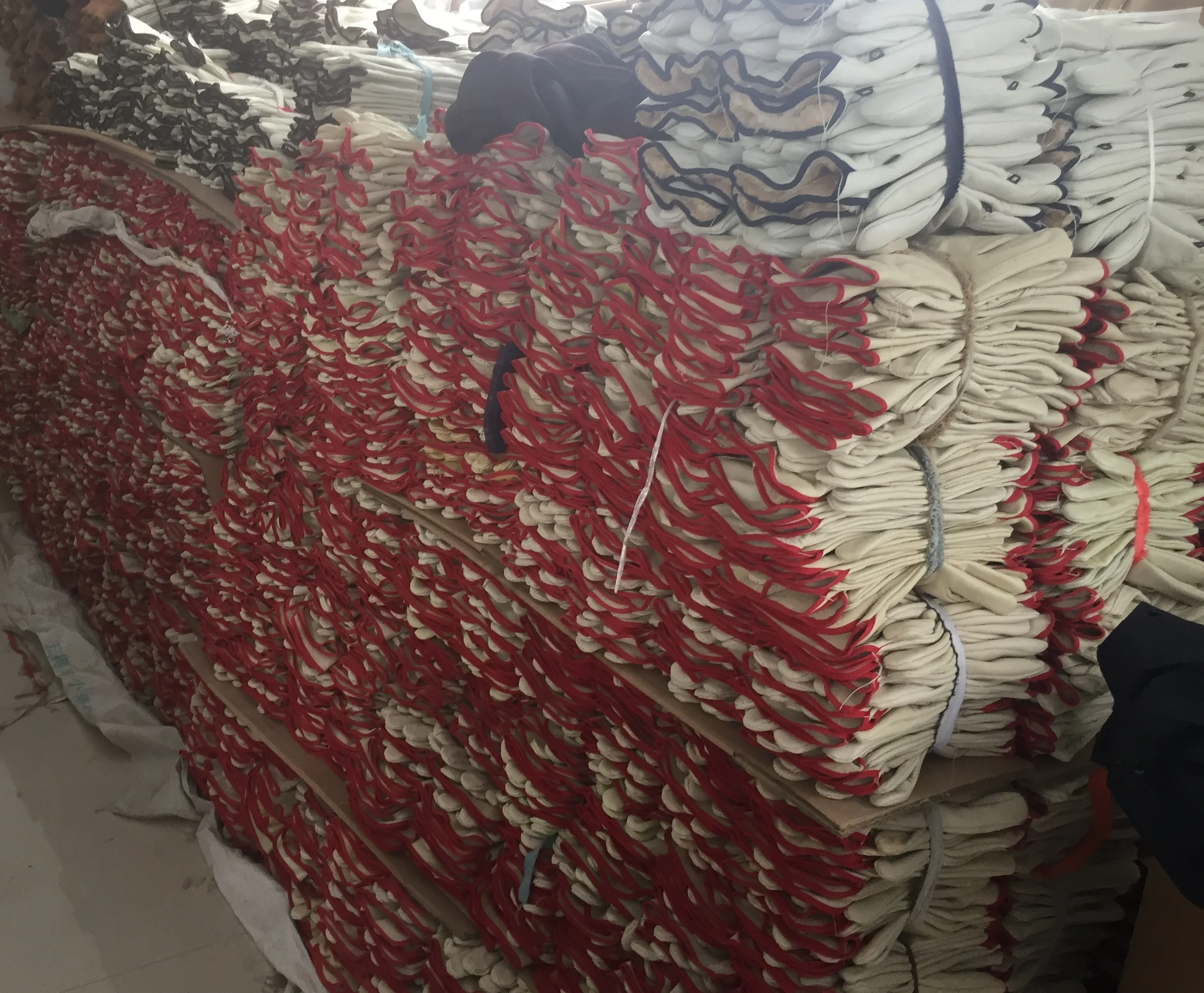 No Lining Short Wing Thumb Mechanics Driver Grain Cow Skin Leather Glove, rigger gloves