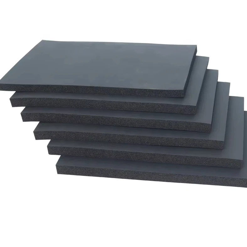 NBR Elastomeric Thermal Insulation Rubber Foam Rolls Manual Home Air Conditioner Sound