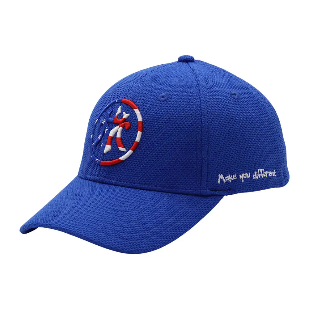 Custom Embroidery Logo 6 panel curved Stretch-Fit  baseball Cap