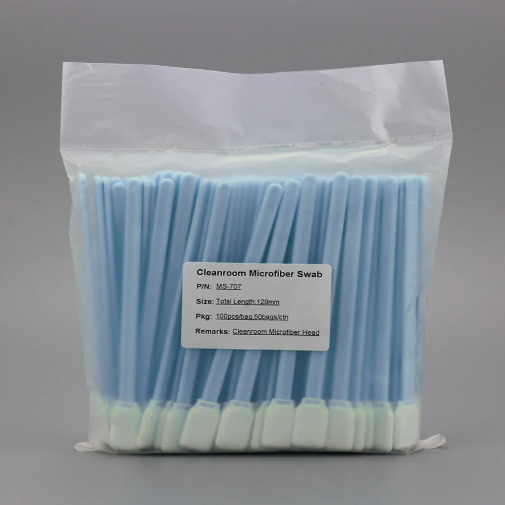 Factory Supply Large Rectangular Head Microfiber Cleanroom Swab for Remove Flux Residues and Excess Materials