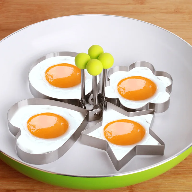 1 PC Stainless Steel Fried Egg Mold Pancake Bread Fruit and Vegetable Shape Decoration Kitchen Accessories Kitchen Gadgets