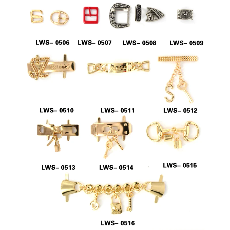 HJ Wholesale Shoe Buckle Name Shoe Buckle Parts Hole Shoe Buckle