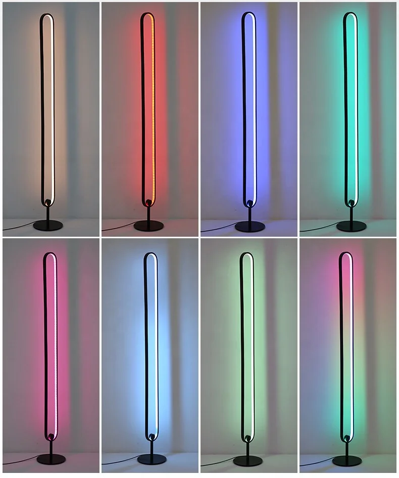 2021 новый стиль скандинавский минималистичный умный RGB атмосферный цветной напольный светильник с управлением мобильным