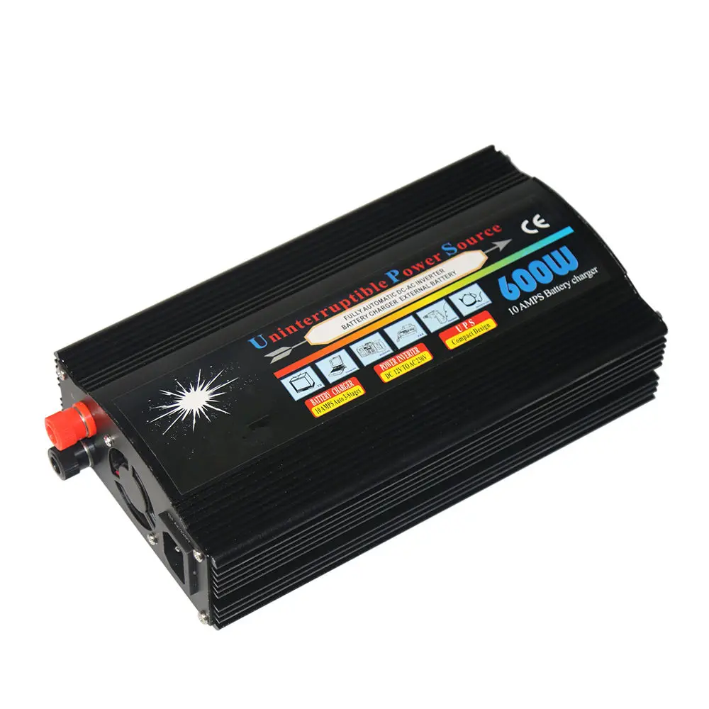 Hot Selling 600W Modified Sine Wave DC/AC 12V 24V 110V 220V 600W Power Inverter With Battery Charger and UPS Function