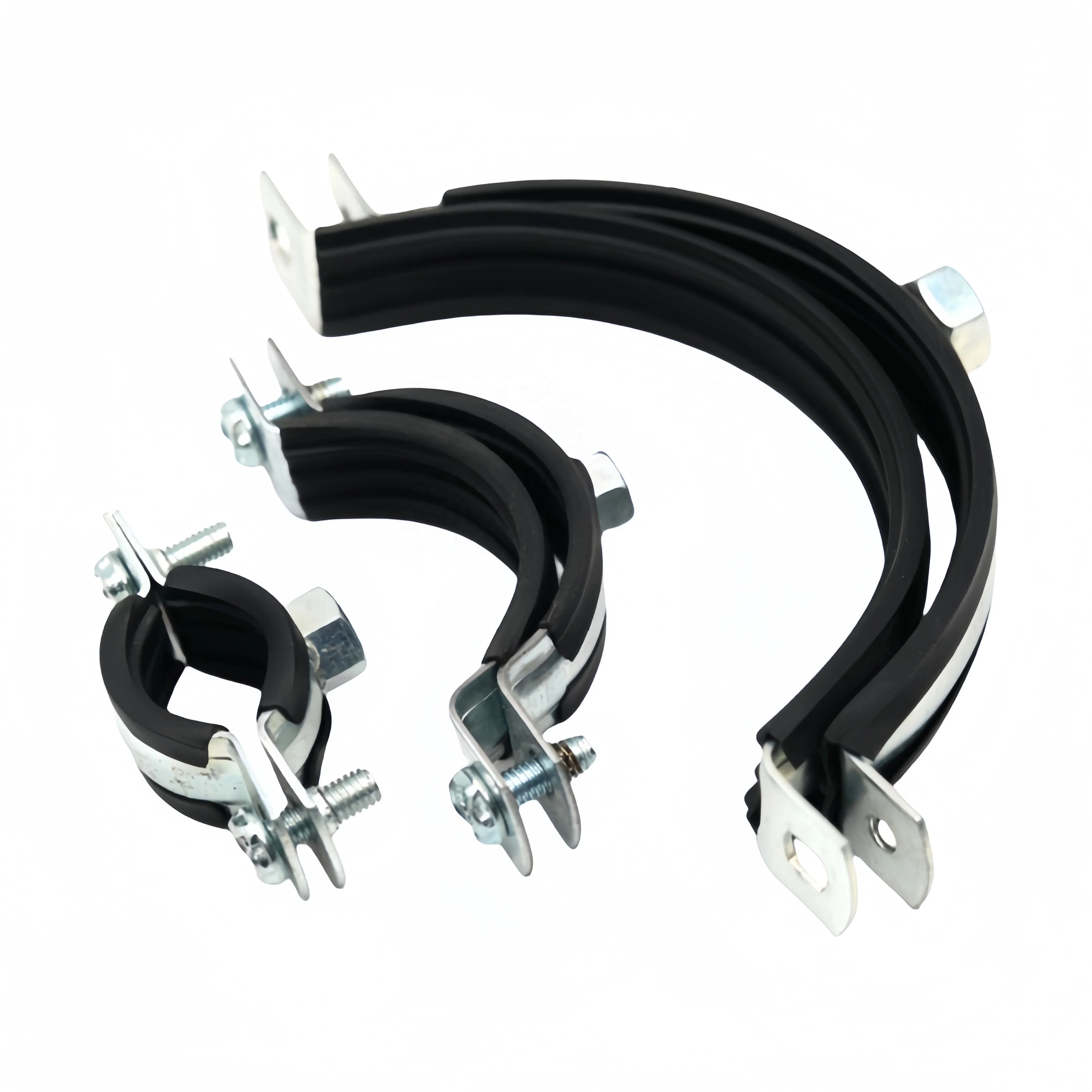 Plastic PVC Pipe Clip Garden Water Hose Pipe Holder U Lock Tube Fixed Clamp