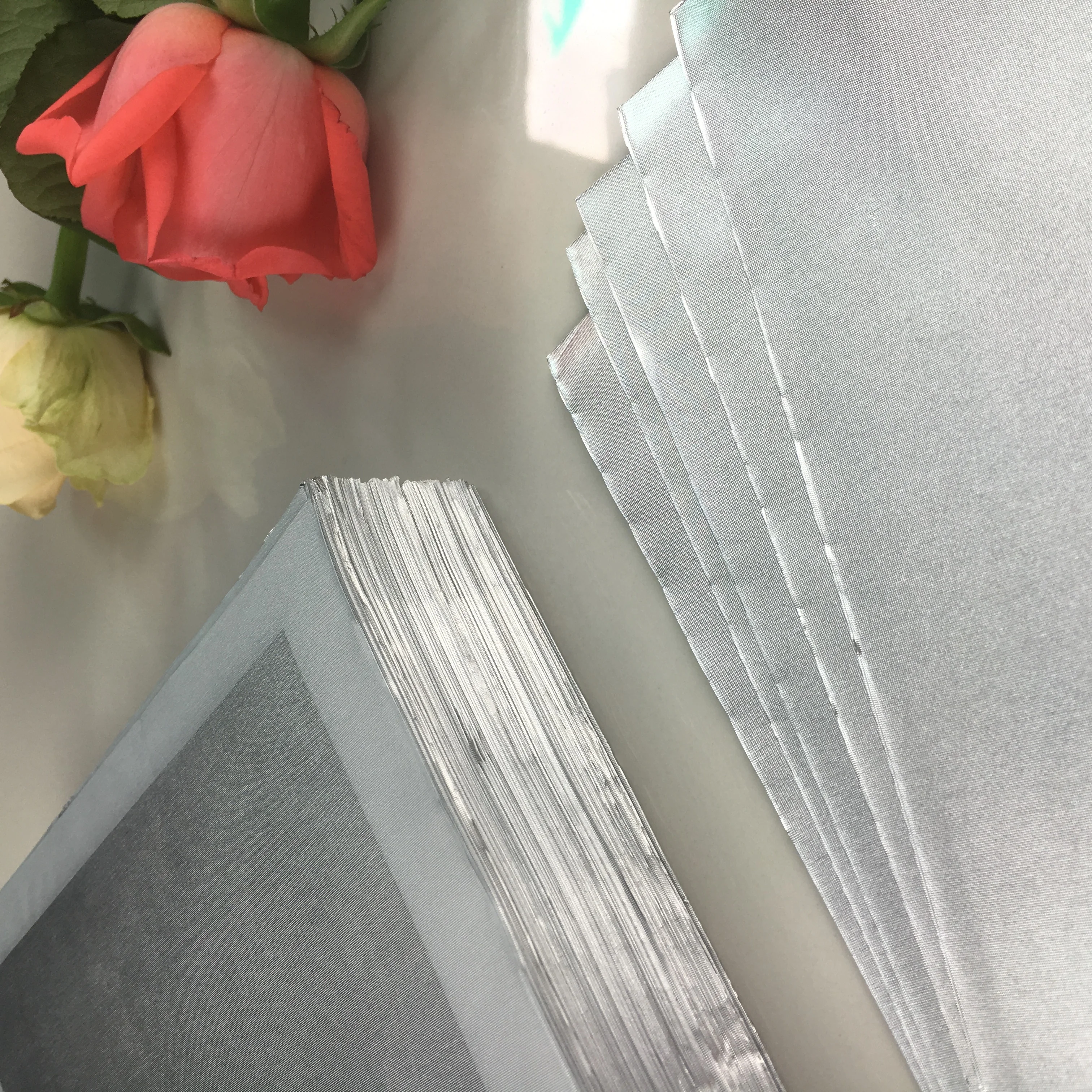 Printed and Embossed Food Grade Square 4*4 inch disposable food container  Aluminum Foil Wrap packing wrapping paper