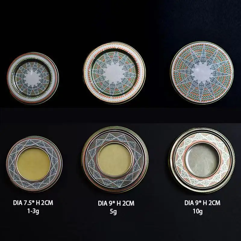 High Quality Customized Tin Saffron Box Sliver Series Empty Tinplate Tin Packaging Boxes For Saffron