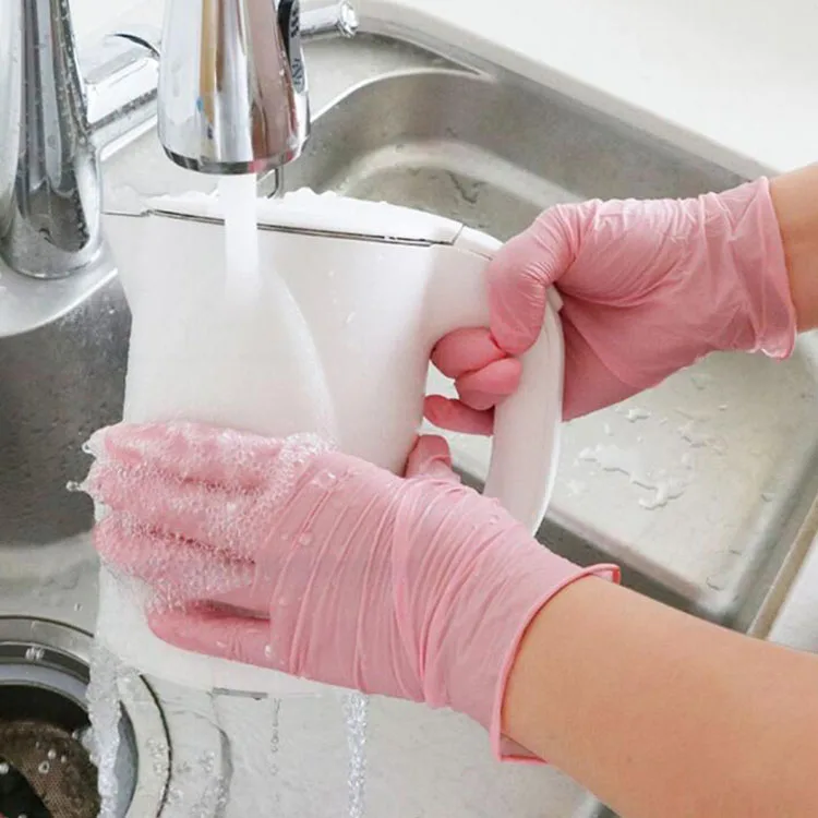 Tattoo Waterproof 5 6 8 Mil New With Logo 100 Pcs Box Price  Food Grade Pink Powder Free Nitrile Glove