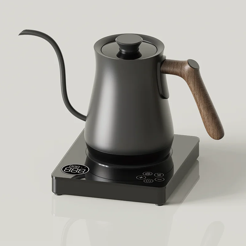 Gooseneck Electric Kettle With Temperature Contr 0.7L Automatic Shut Off Tea Coffee Kettle 1000W Quick Heating Keep Warm