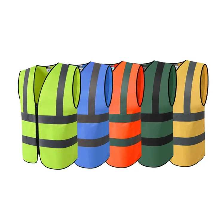 Hot Sale Cheap Yellow Orange High Visibility Construction Hi Vis Reflective Safety Vest