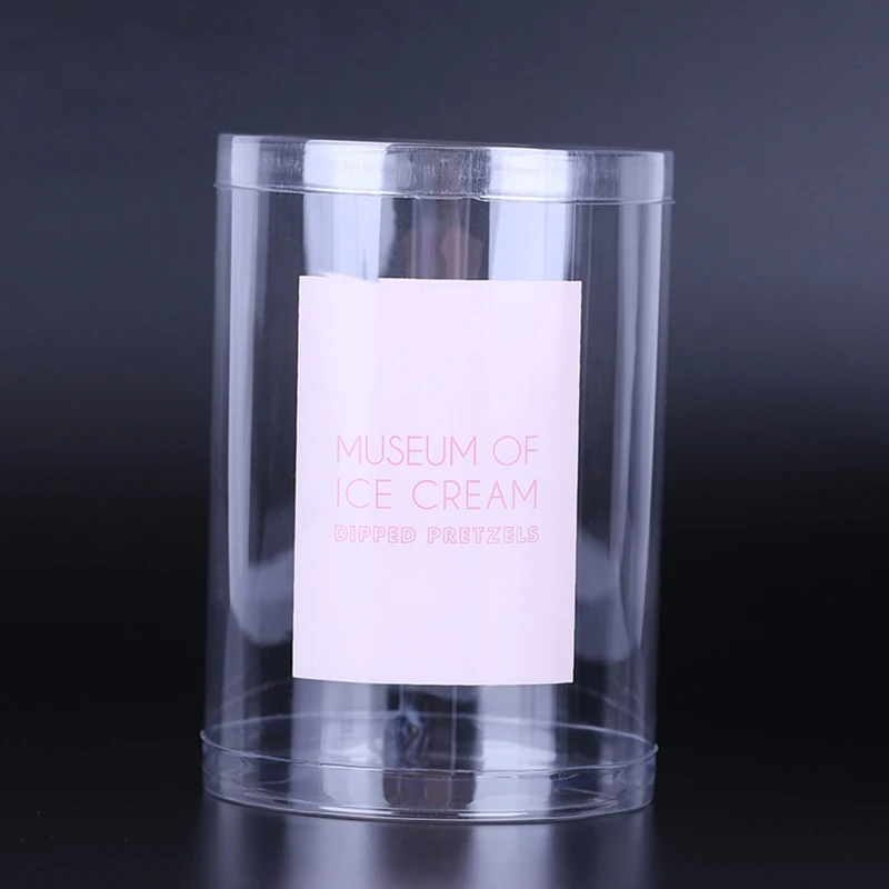 Factory Custom Eco-Friendly Durable Packaging Transparent Clear Acetate PP Plastic Round Cylinder Tube for Gift Packaging
