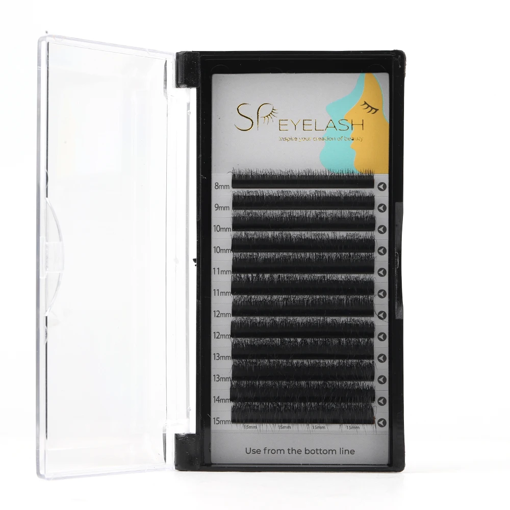 SP EYELASH Russian Volume 4D Camellia Auto Fan Lashes Soft Silk Volume Blooming Easy Fanning Camilla Lash Eyelash Extensions