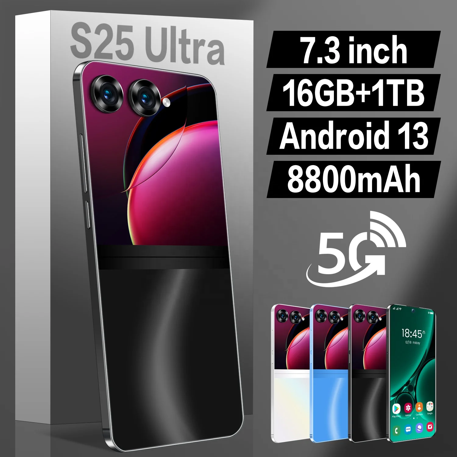 Factory Price S25 Ultra High quality Unlocked Smartphone Dual SIM 5G S25 Ultra Cell Phones 16GB+1TB Gaming Mobilephone