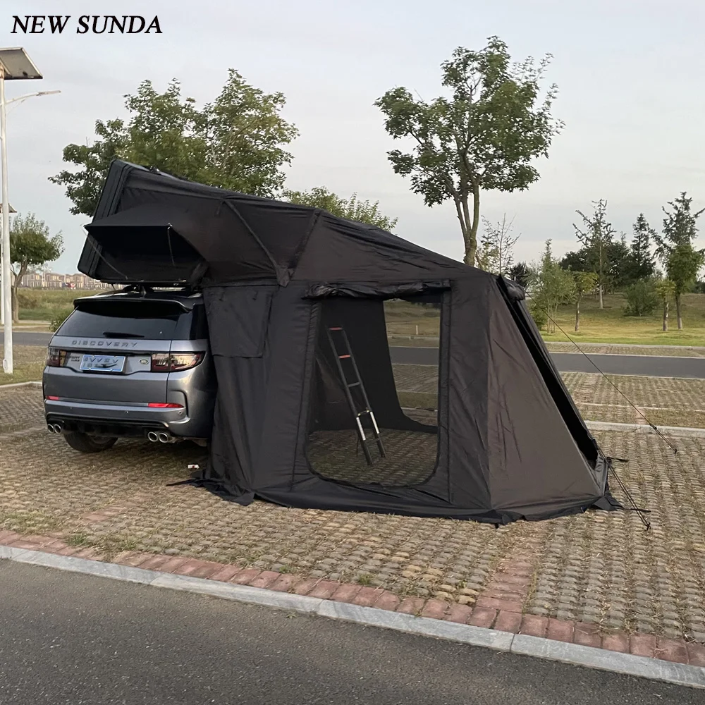4x4 внедорожный пикап туристический первоклассный технологичный палатка на крыше для кемпинга с частной раздевалкой уличный Алюминиевый жесткий корпус с пристройкой