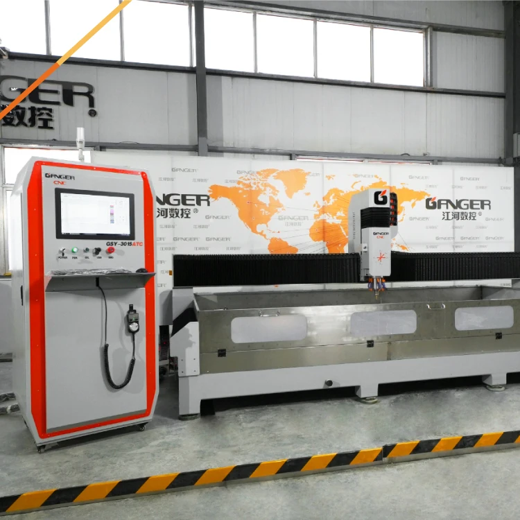 GANGER 5 Axis Kitchen Countertop CNC Stone Cutting Bridge Saw