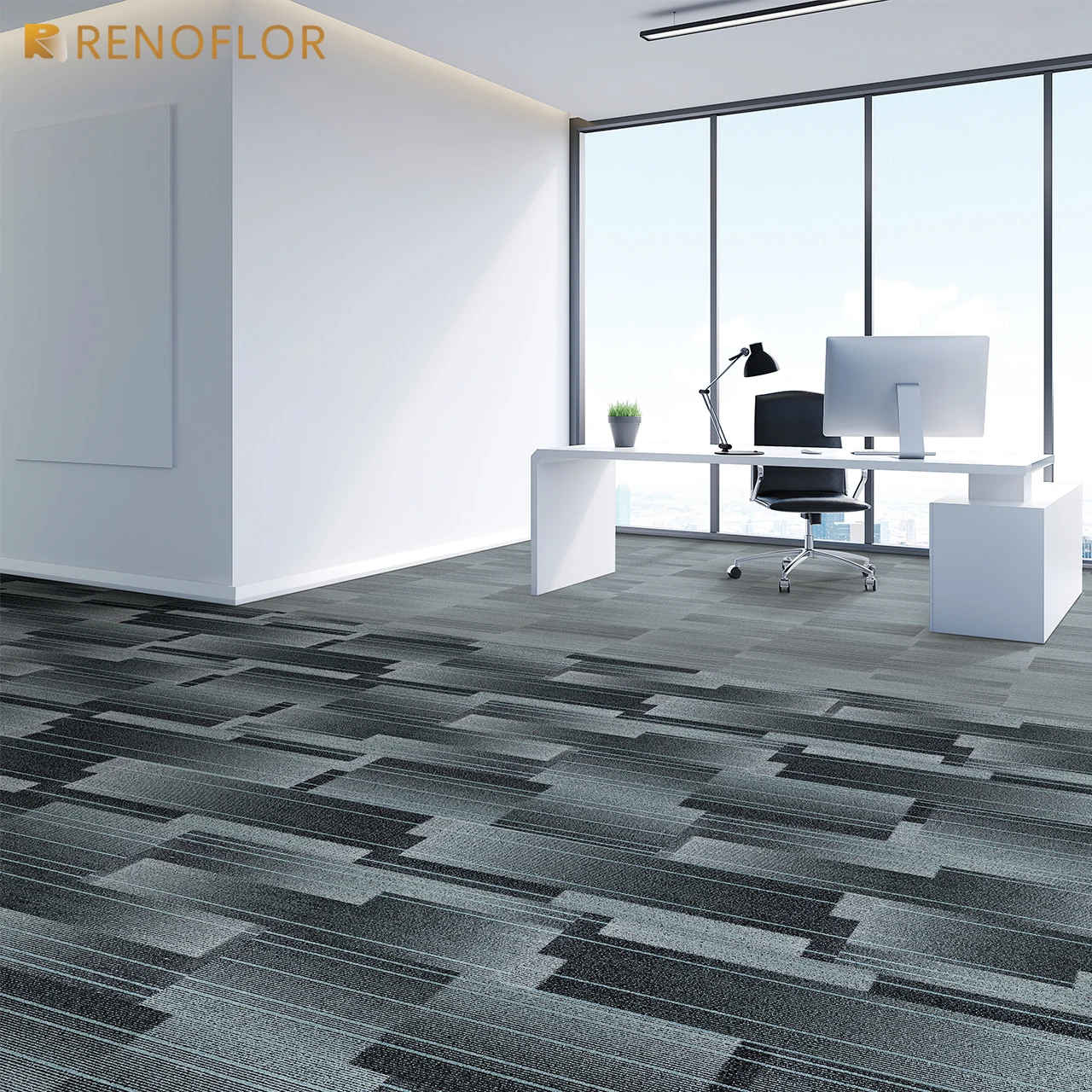 Free Sample Factory Manufacturer Commercial Modular Rectangle Removable Nylon Floor Office Conference Room Carpet Tiles 25x100