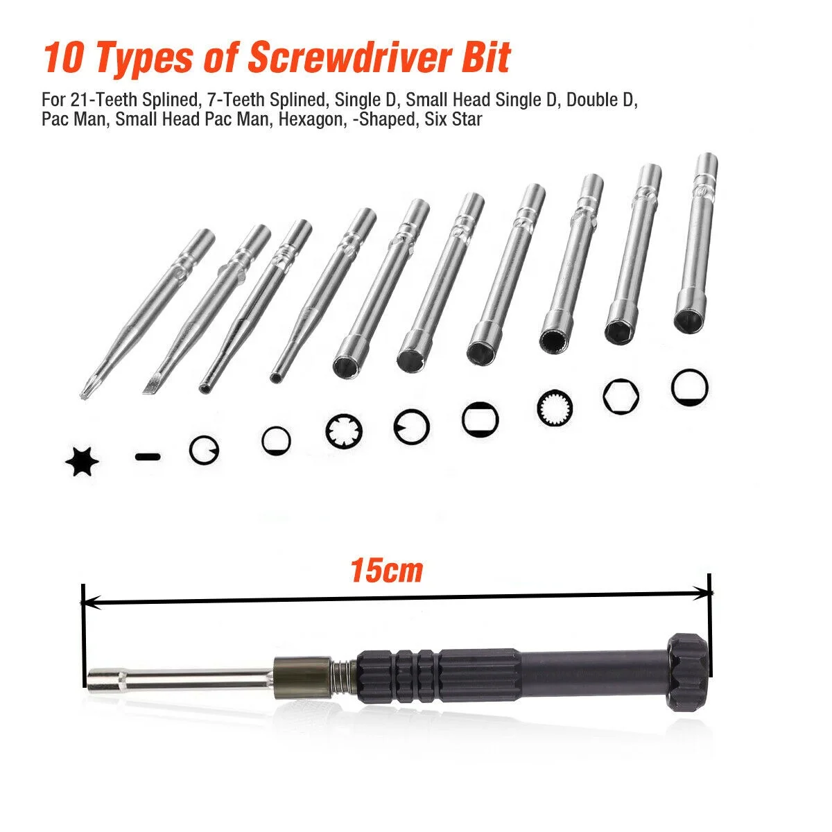 10Pcs Carburetor Adjustment Tool Screwdriver Kit for Common 2 Cycle Engine Carburator