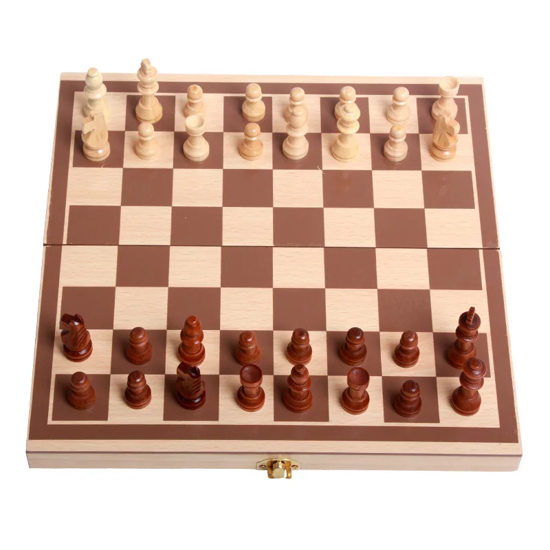 Wooden Chess Set  Chess board Set Folding Board Chess Game Set  For Party And Family