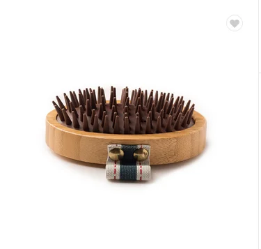 bamboo silicon pet grooming brush self cleaning for small animals pet hair brush for professional pet groomers provide OEM/ODM