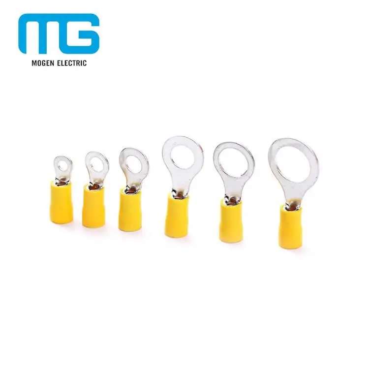 RV5.5 series yellow PVC insulated crimp wire connector terminals