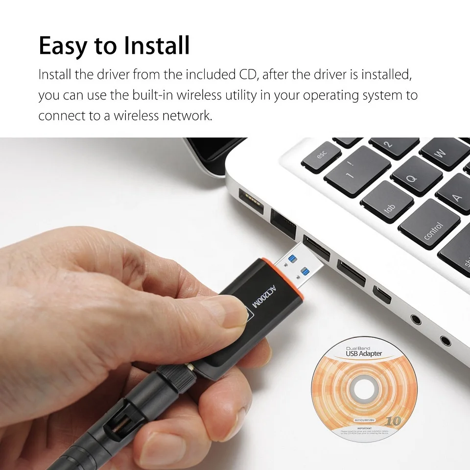 Toplinkst горячая Распродажа 802.11ac USB3.0 RTL8812BU двухдиапазонный WIFI-ключ 2,4 ГГц 5 ГГц беспроводной usb Wi-Fi адаптер 1200 Мбит/с