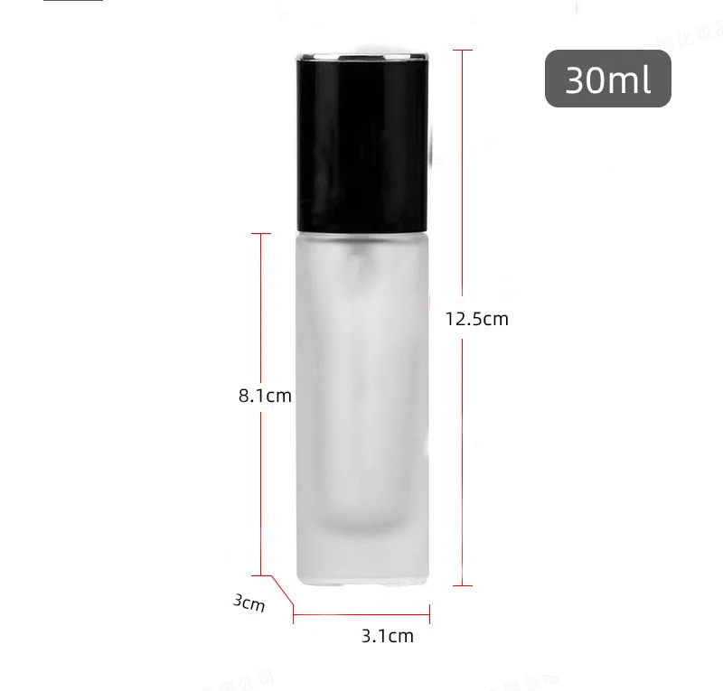 30ml 50ml Luxury Bb Cream Flat Shoulder Frosted Skincare Packaging Liquid Foundation Lotion Glass Press Bottle With Pump