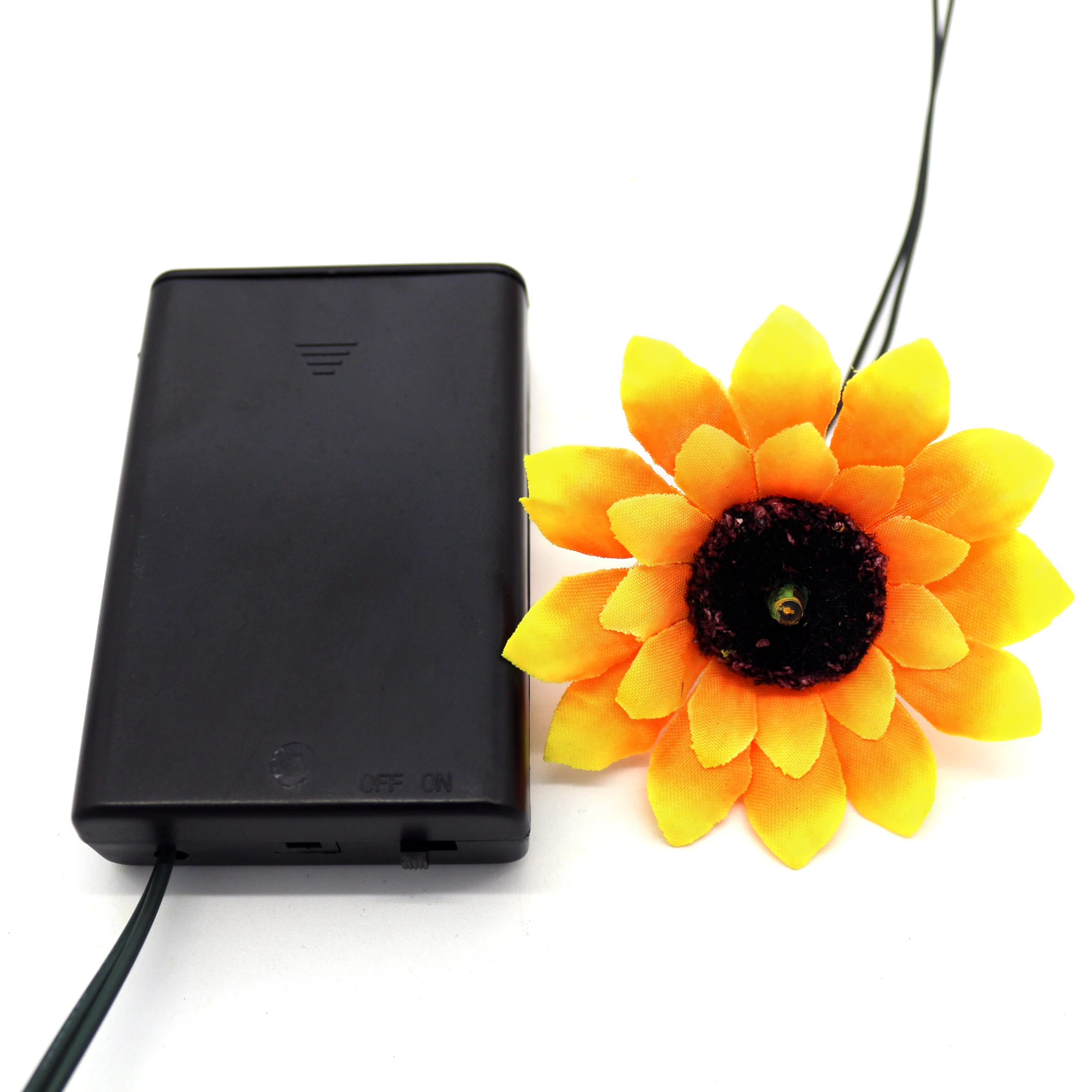 Sunflower String Lights Artificial Silk Flowers Battery Powered Fairy Starry Lights for Wedding Birthday Party and Holiday Decor