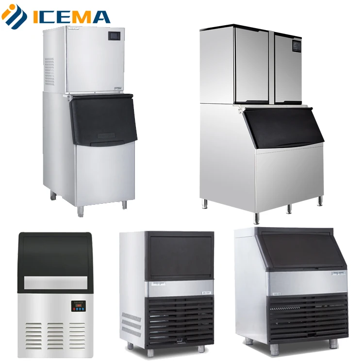 High Productivity 150kg~500kg Per Day Cube Ice Machine Edible Ice CE Ice Cube Maker