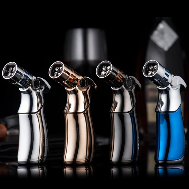 Wholesale Portable Butane Gas Kitchen Blow Cigarette Lighter Chef Cooking Bbq Super Gas Cigarette Torch Lighter