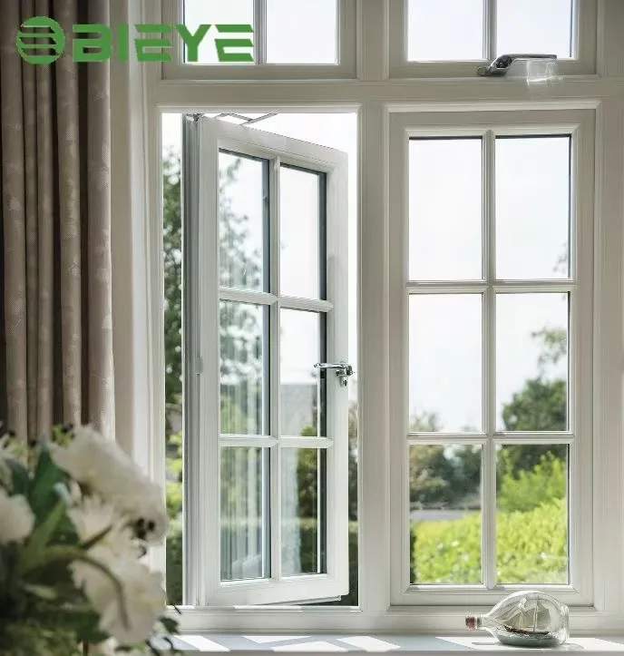 Modern PVC Window Design Sound-Proof Customized Vinyl UPVC Casement Inside Opening Window