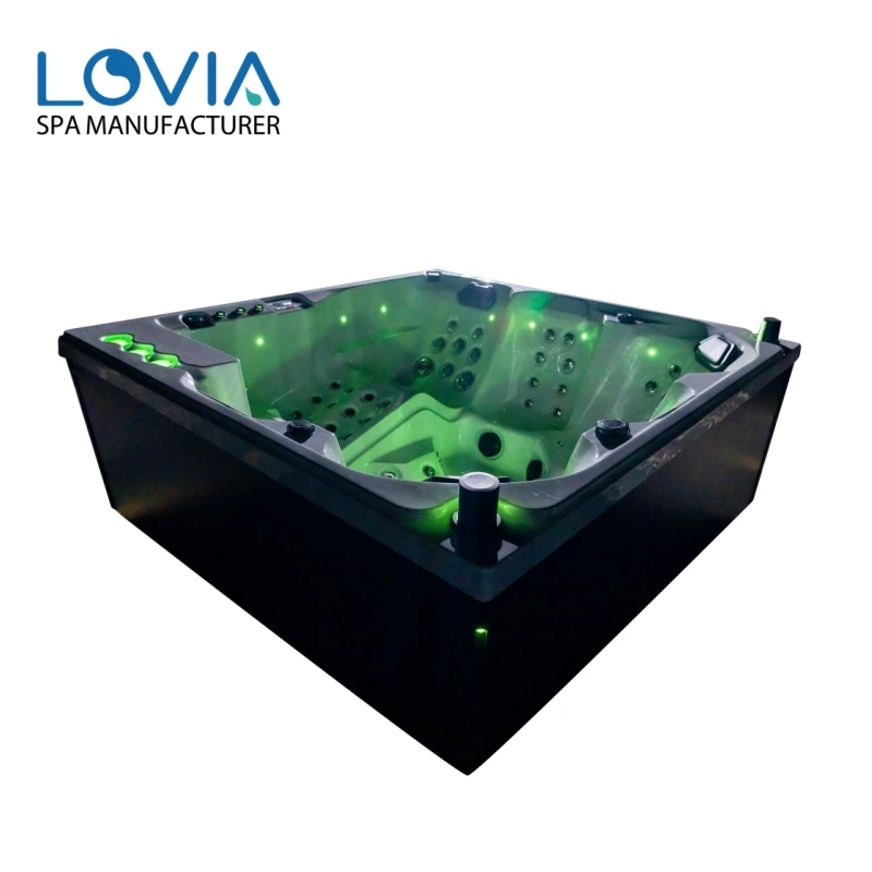Wholesale Customization deluxe big jacuzzier supply luxuria spas freestanding tub with air massage