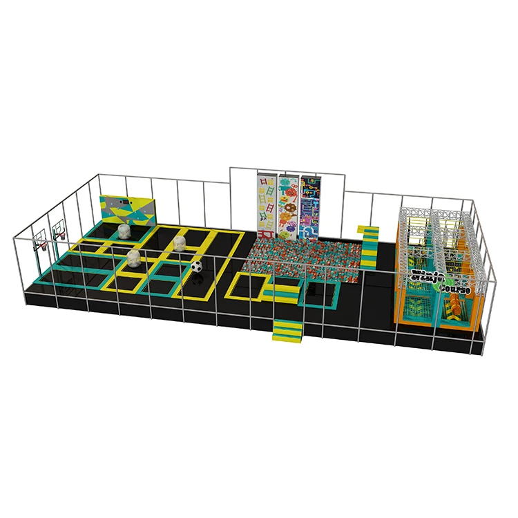 Extreme trampoline park equipment for sale, kids trampoline for body building