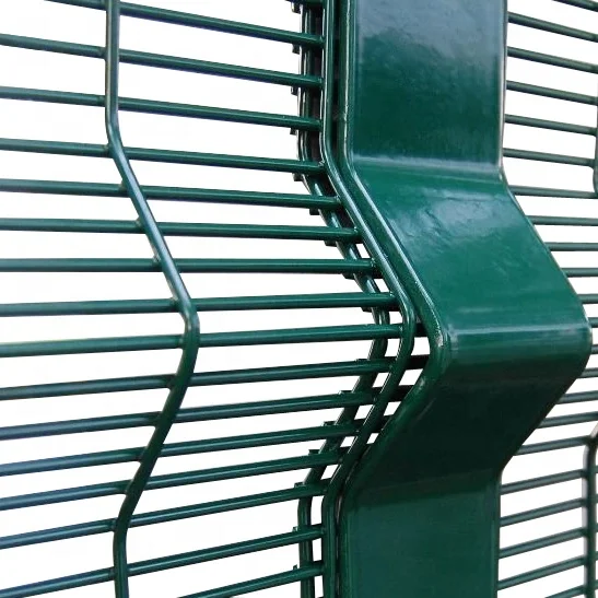 358 High Security Mesh Fencing Customized Curves 358 Fence Anti Corrosion 3mm-6mm Wire Diameter