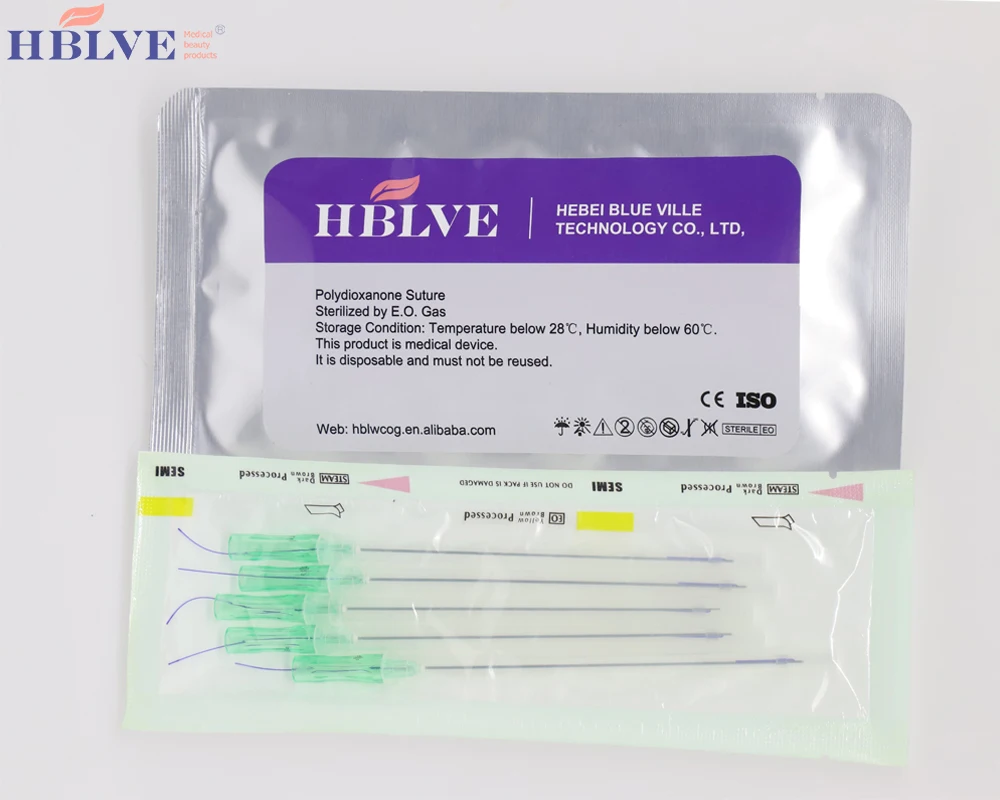  19 г W Blunt cannula Beauty Pdo 4d Cog лифтинг-нить для лица V Line