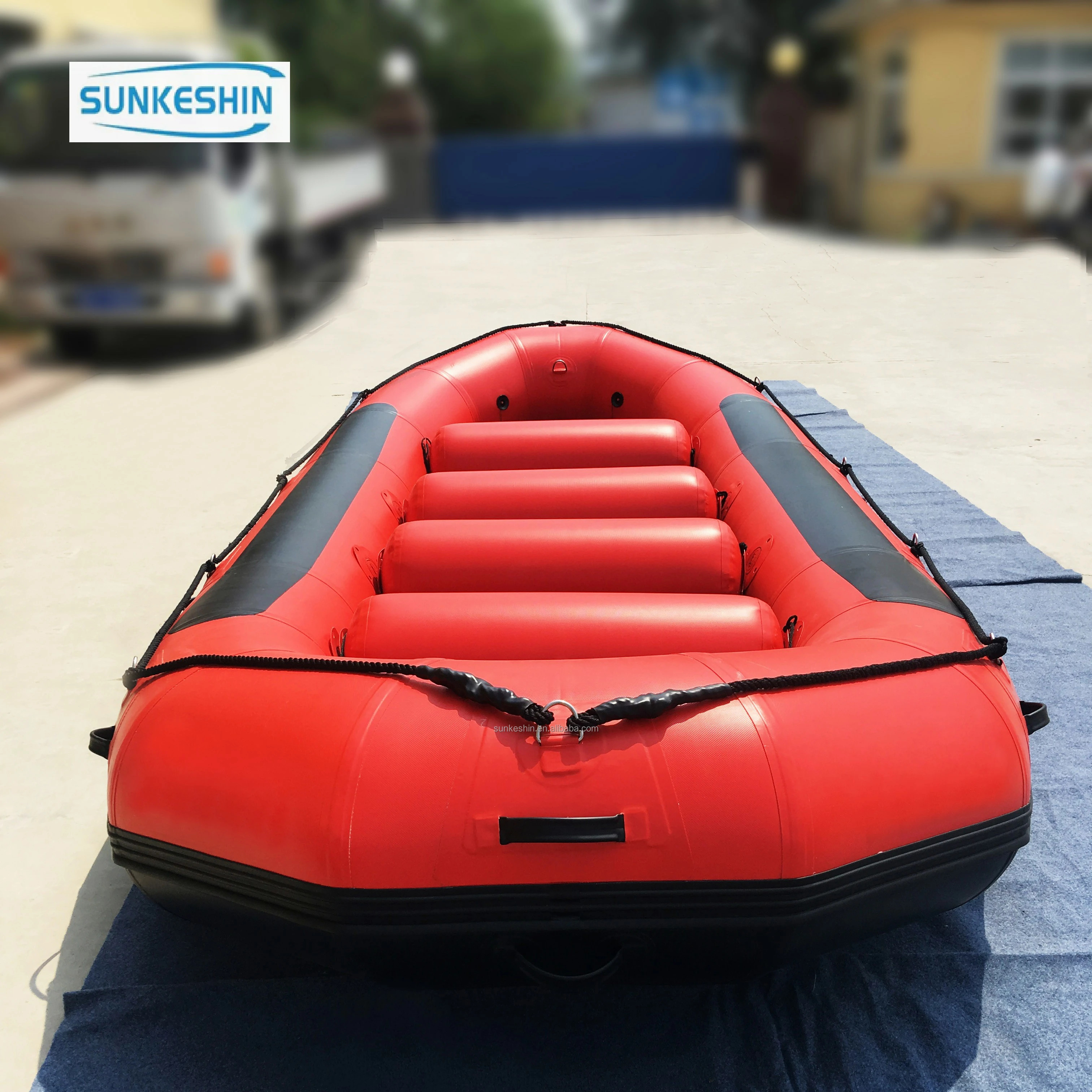 China High Quality Cheap Inflatable Rubber Pedal Boat Inflatable Plastic Rowing Boat For Sale