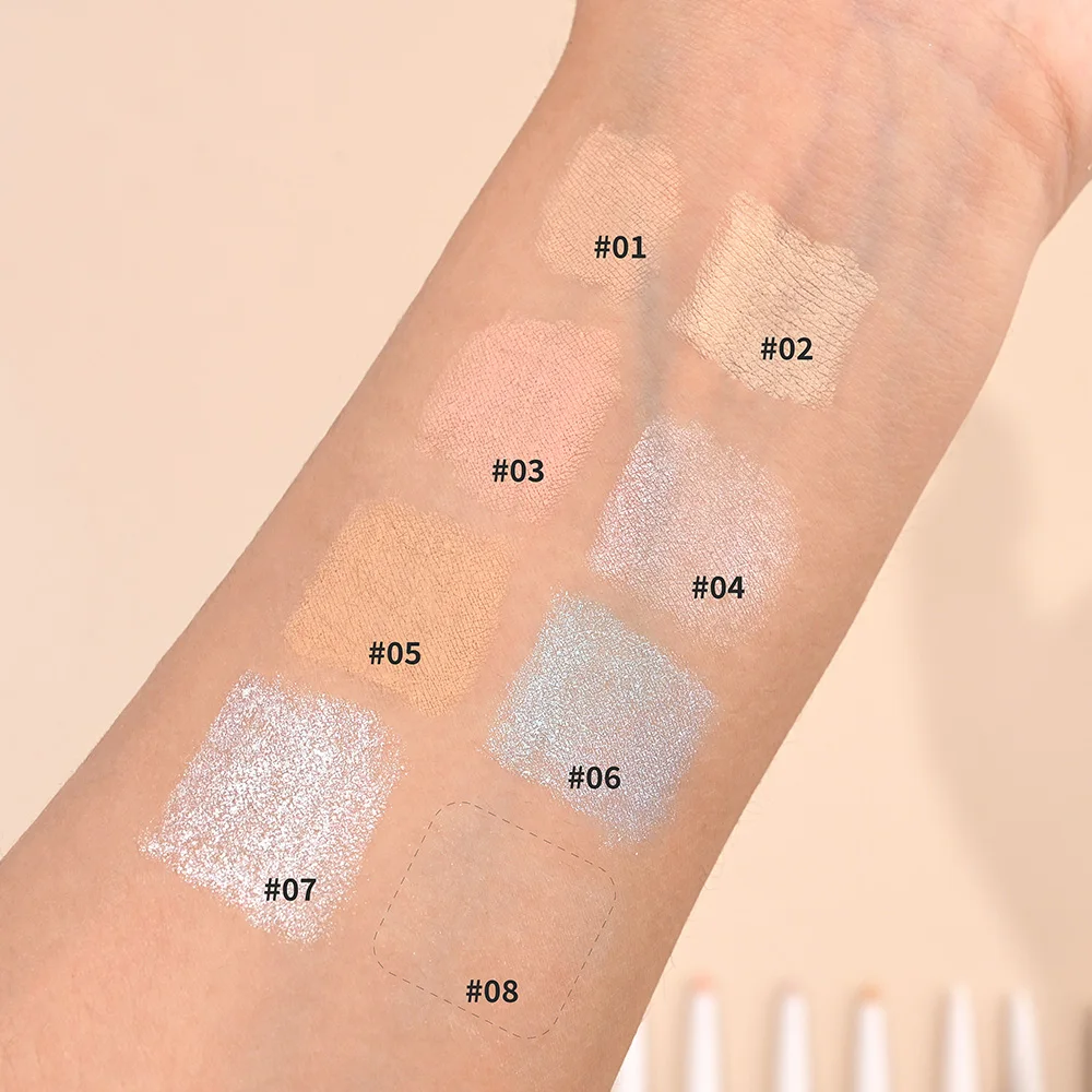 New Custom Eye Shadow Pen Portable Highlighter Stick Waterproof Lying Silkworm Pencil For Eyes Makeup