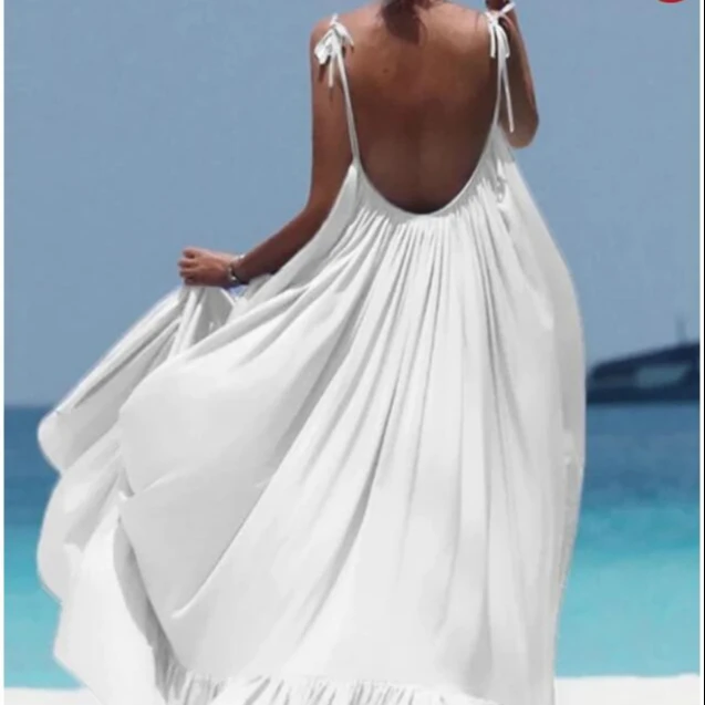 Boho Maxi Dress Women Spaghetti Strap Backless Long Dress 2020 Sexy Summer Party Bohemian Beach Dresses