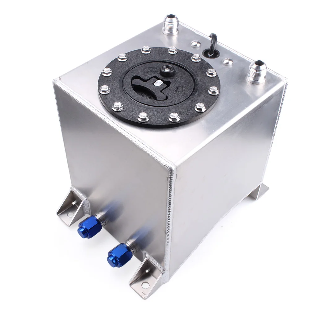 2.5 Gallon 10L Aluminum Race Drift Fuel Cell Tank Fuel Surge Tank With Sender