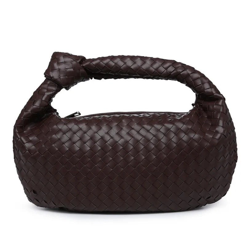More New Colors Large Woven Women Handbag Luxury Brand Handmade Big Woven Big Cloud Bag