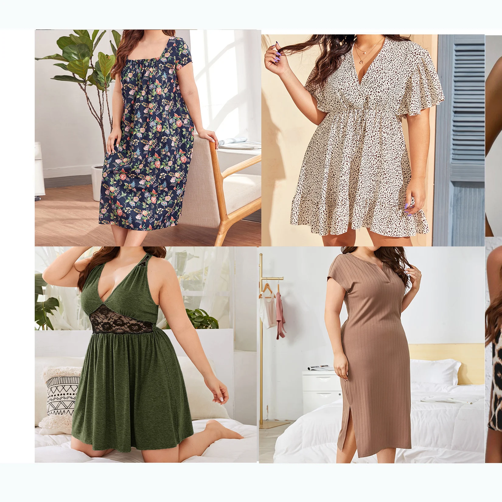 Fashion Styles Big Bales Wholesaler Hot Sales Discount Promotion Plus Size Women Dresses In-Stock Items Mix Clothes