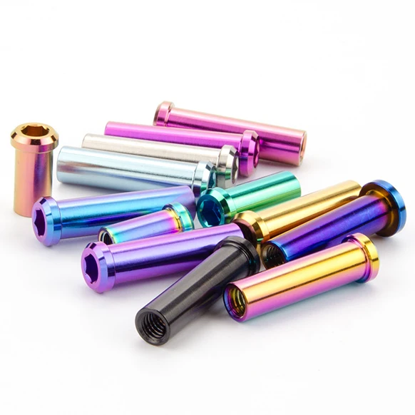 TITST Road Bike C Brake Pivot Center Nut with Washer c Front Rear Brake Caliper Screw Bolt Titanium Alloy M6x10/15/20/25/30/40mm