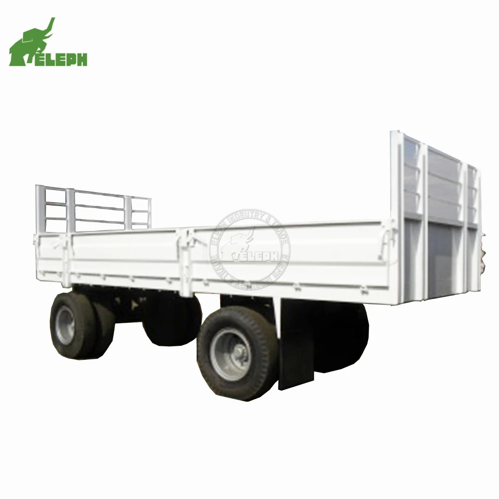 Hot Sale Side Wall Open Low Bed Semi Trailer With Drawbar Sidewall