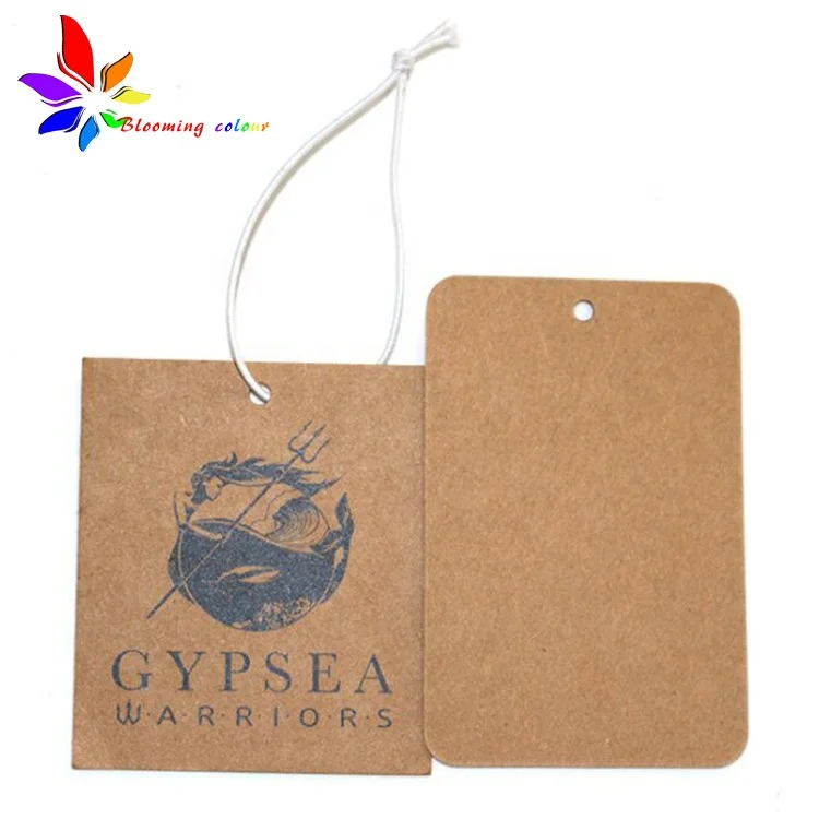Cheap wholesale recycled paper brand  Barcode Feature hang tag for shoes